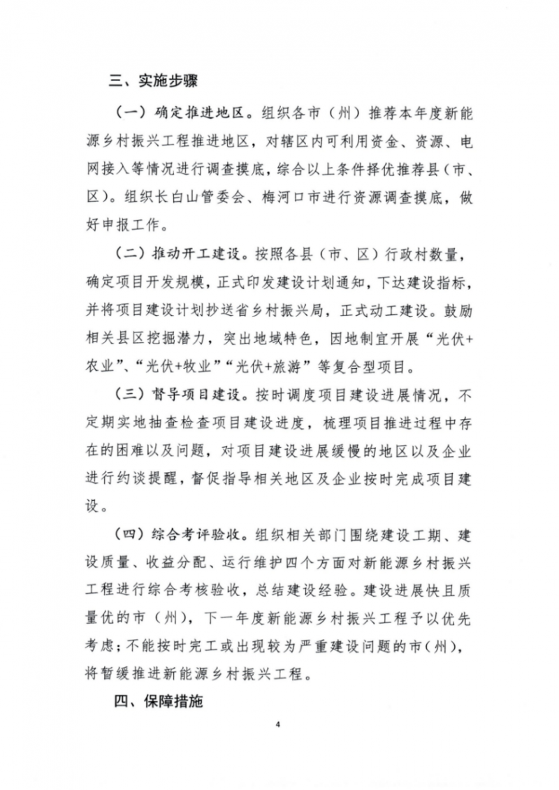 吉林省能源局發(fā)布全國首個出臺的省級“新能源+鄉(xiāng)村振興”方案！