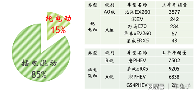 新能源汽車(chē)"純電"銷(xiāo)量稱(chēng)王 插混遭遇瓶頸